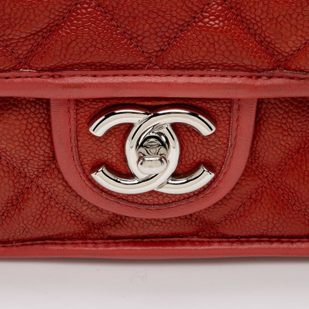Chanel Caviar Leather French Riviera Medium Flap Bag - Picture 9 of 15